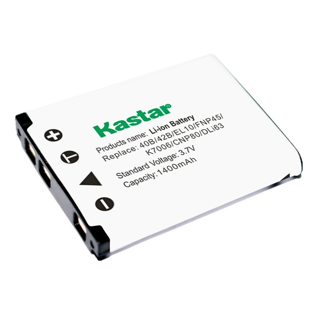 1x Kastar Battery for Pentax D-Li63 Optio RS1000 RS1500 T30 V10 W30
