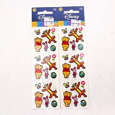 Vintage Disney Winnie the Pooh Tigger Sandylion Stickers Sealed Pkg Lot of 2 a
