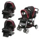 Graco Click Connect Double Seated Stroller And 2 Car Seats Travel System, Marco on Sale