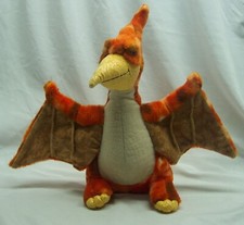 Aurora NICE SOFT ORANGE PTERANODON DINOSAUR 13" Plush Stuffed Animal TOY
