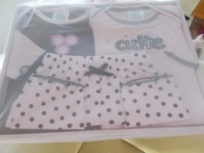 NIB BABY GIRLS 3-Piece Essentials Set Gift Baby Shower Gift NWT
