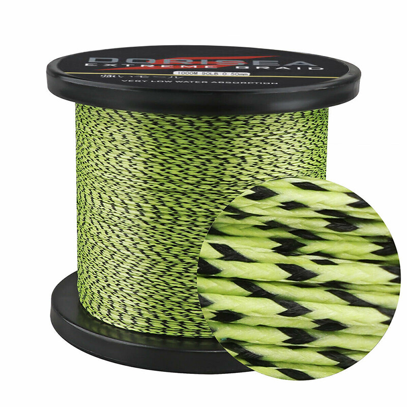8 Strands Braid 100m-2000m Moss Green PE Braided Fishing Line Thread 6LB-300LB e
