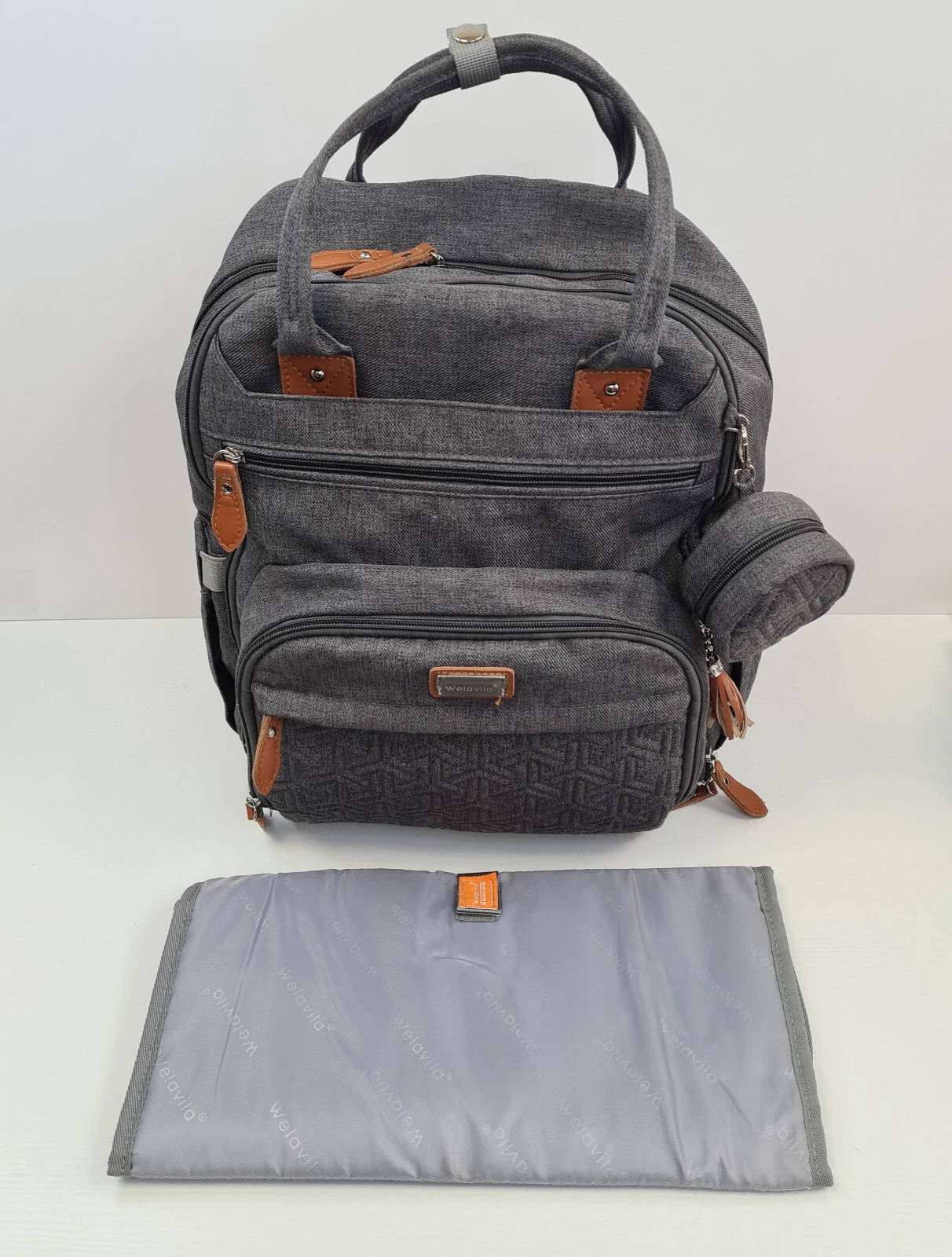Welavild Baby Changing Bag Packpack With Chainging Mat