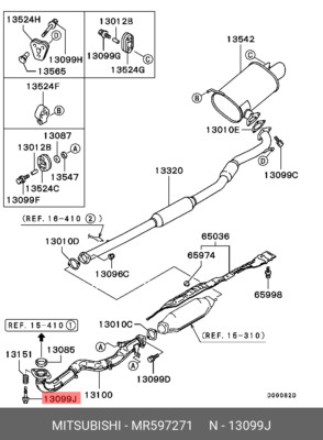 Genuine OE Bolt Metal MR597271 For Mitsubishi MR59-7271