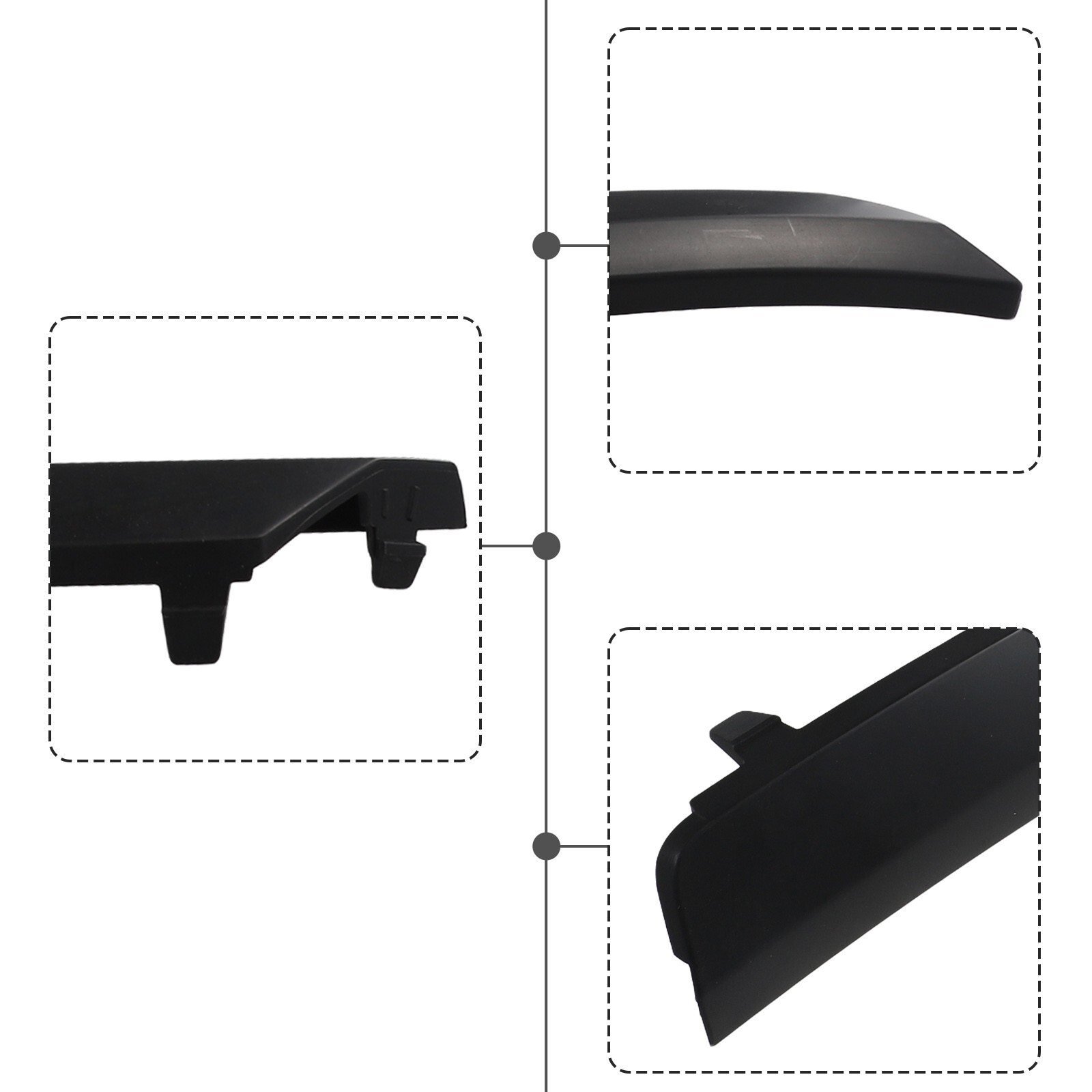 Front Bumper Wheel Arch Trim Left Right Side Cover Molding Flank For Benz W167