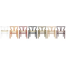 Wishbone Dining Chair Wooden Y back Kitchen Arm Chair