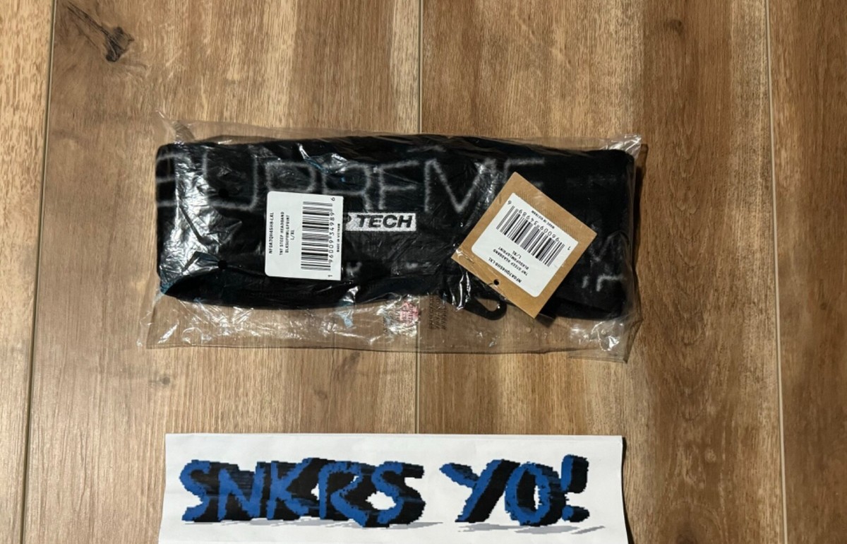 Supreme x The North Face Steep Tech Black Headband (FW21