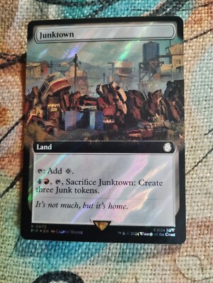 EXT SURGE FOIL Junktown - Fallout - NM - MTG - Magic: The Gathering