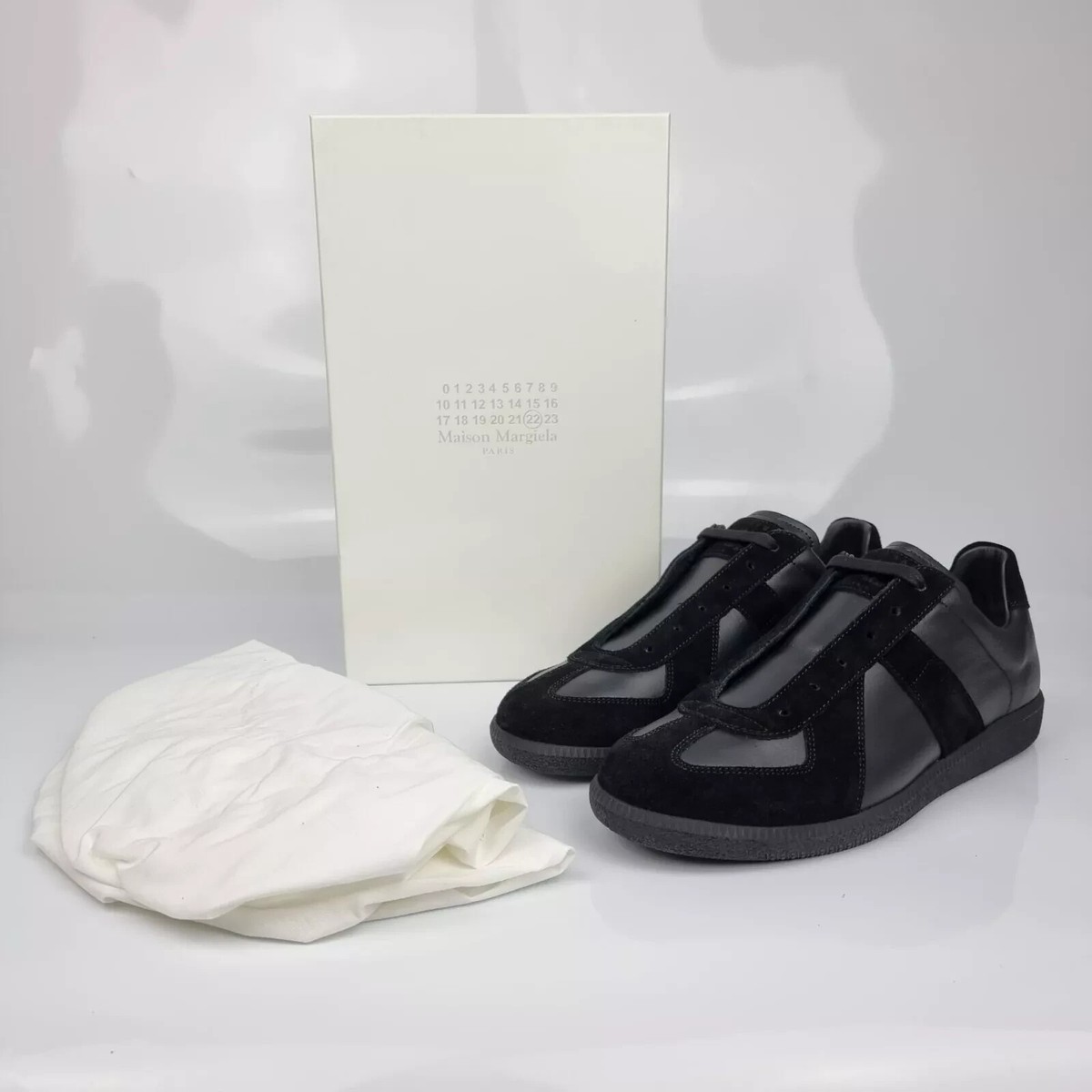Size 13 - Maison Margiela Replica Sneaker Black for sale online | eBay