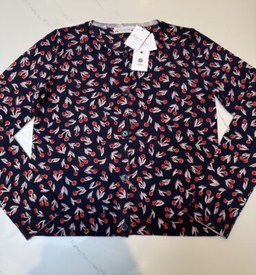 BONPOINT Tyra Intarsia Girls Wool Cardigan Age 10 Bon Point