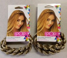 2 POP Thick Braid Headband  Style In a Flash By Hairdo R14/88H GOLDEN WHEAT