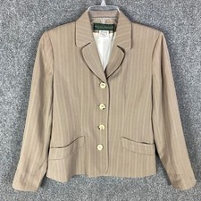 Harve Benard Blazer Women's Size 4 Suit Polyester Gray Formal 4 Buttons
