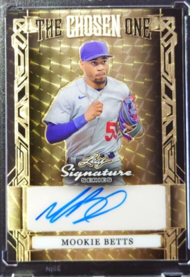 5枚限定 Leaf Mookie Betts Auto Leaf 2024 Mookie Betts Autographed Card Los Angeles Dodgers