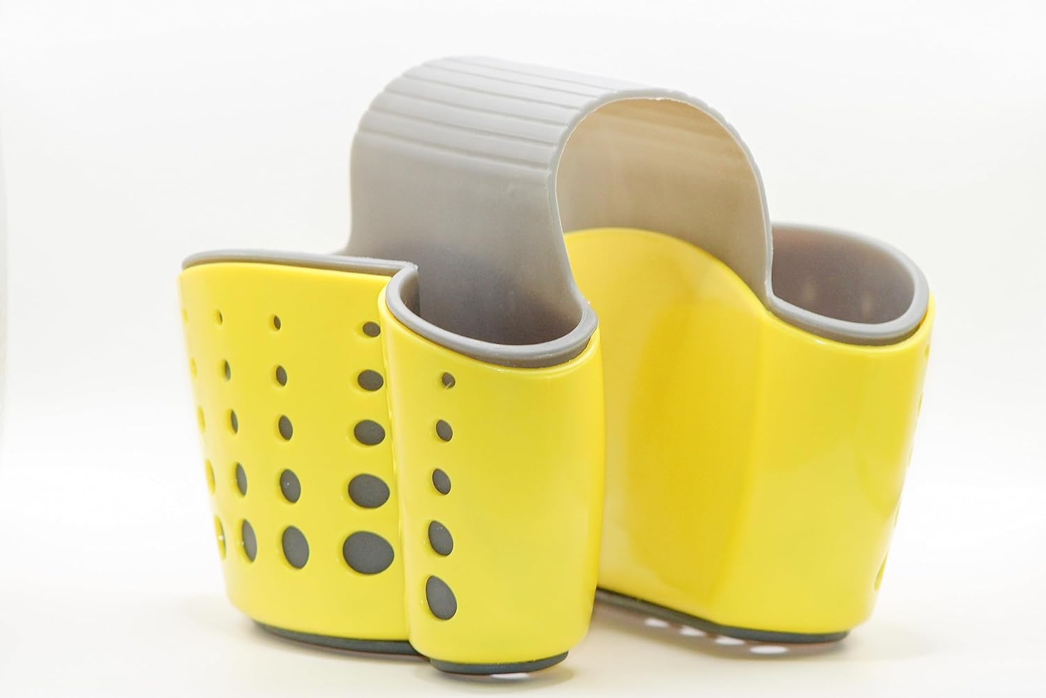 Plastic Sink Caddy Sponge and Soap Organizer with Saddle Design-image