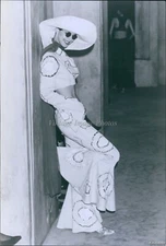 1993 Photo Model Wears Blue Indigo Denim In Norma Kamali Collection Fashion 7X9