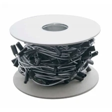 100 Count 2-Prong Female Bullet Plugs 16G Wire Harness Roll 100 ft. 12" Spacing