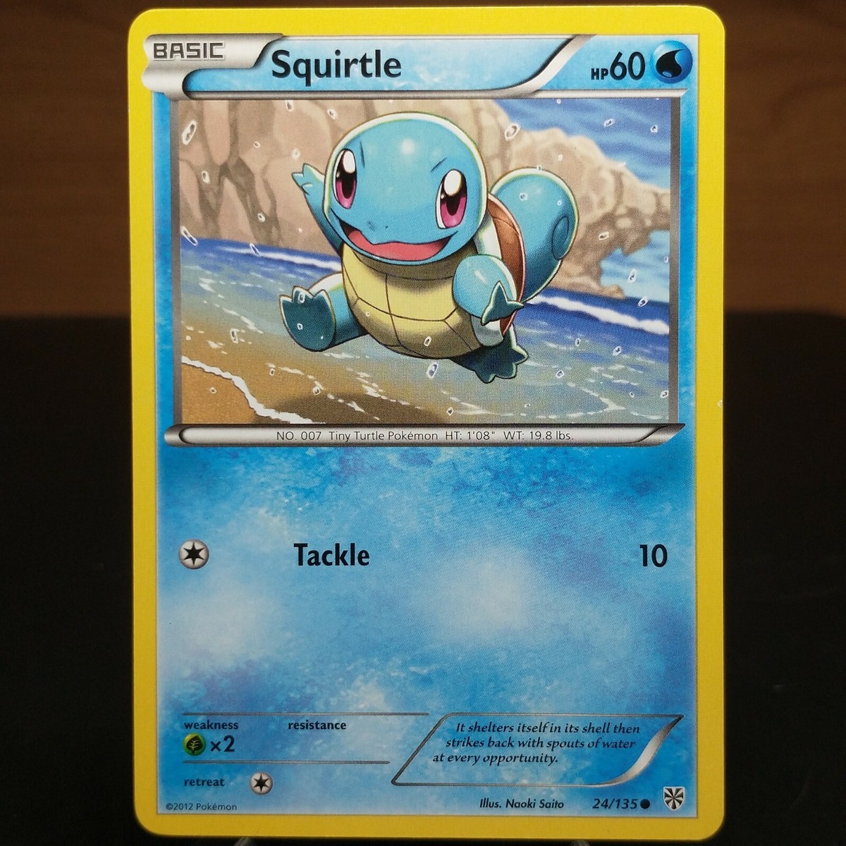 Squirtle 24/135 LP/NM Plasma Storm Black and White & Pokemon TCG