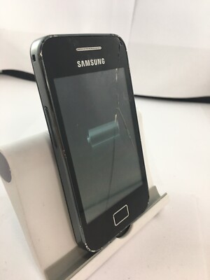 Samsung Galaxy Ace S5830 schwarz entsperrt Android Touchscreen Smartphone gesprungen