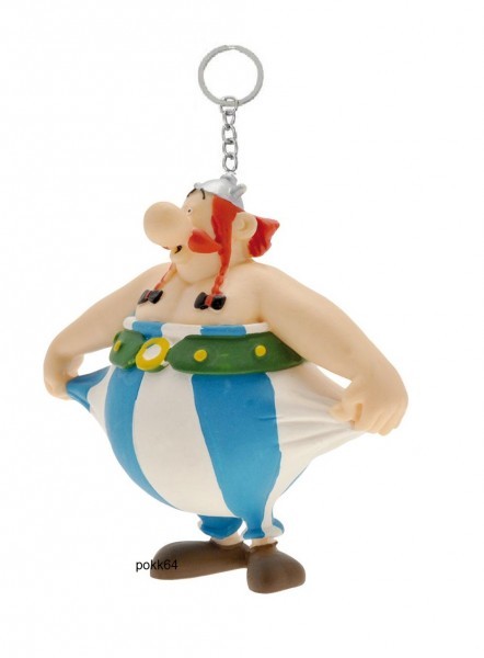 Astérix porte-clés Obelix tenant son pantalon 8 cm keychain figurine 603889