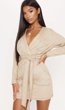 BRAND NEW! Pretty Little Thing, Green Khaki dress 6