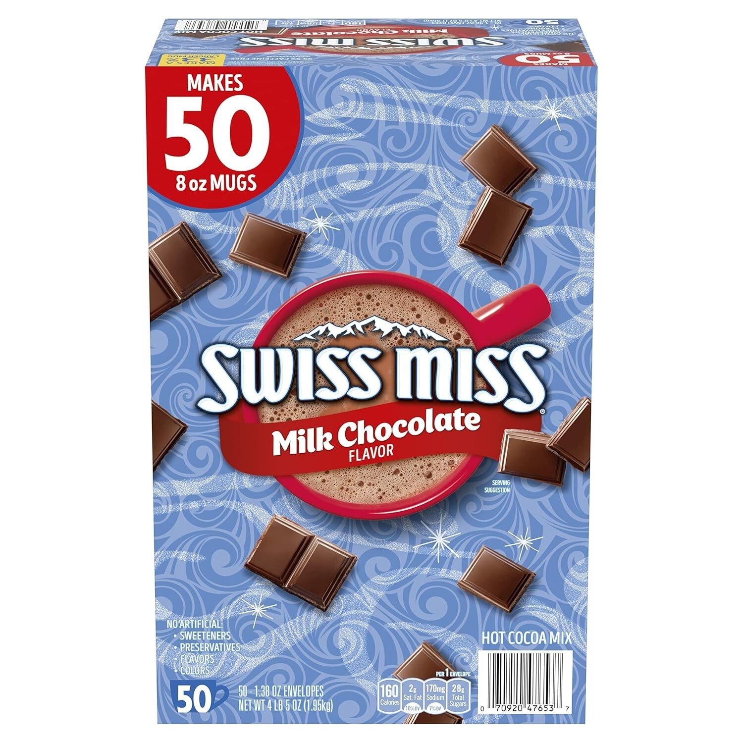 Swiss Miss Milk Chocolate Hot Cocoa Mix - 4 lb 5 oz (50 Servings)