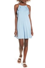 SOCIALITE SEXY CHIC RUFFLE HIGH NECK DRESS Sz XS NEW NORDSTROM
