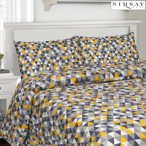 Cotton Duvet Cover Pillow Case Bedding 