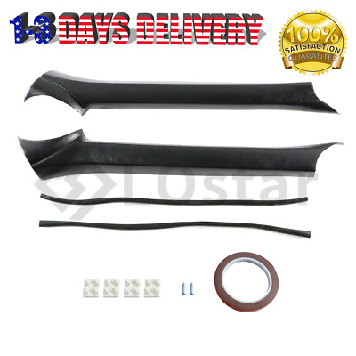 Windshield Molding Pair A-Pillar Molding Windshield Trim Front Interior Left & Right Side Compatible With 1982-1992 Chevrolet Camaro/Pontiac Firebird - Windshield Trim Trans Am Windshield Moldings