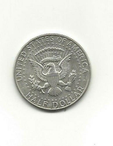 1964 D Kennedy Half Dollar 40% SILVER US Mint Coin "XF" to "About Uncirculated" - Picture 2 of 2