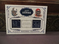 National Treasures ROOKIE Combo Laundry Tag  Jake Long Glenn Dorsey 05/10  2008