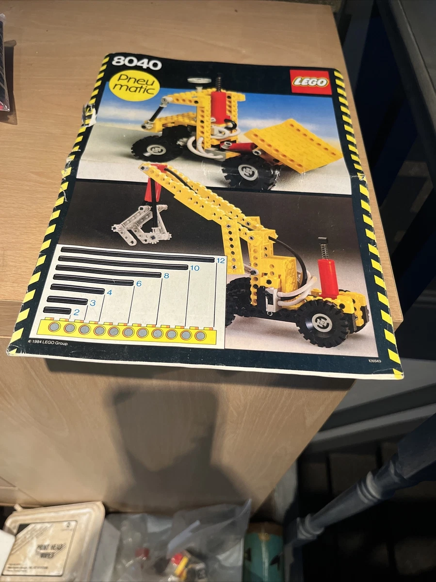 Vintage Lego Technic Instruction Book Universal Set 8040 Year 1984