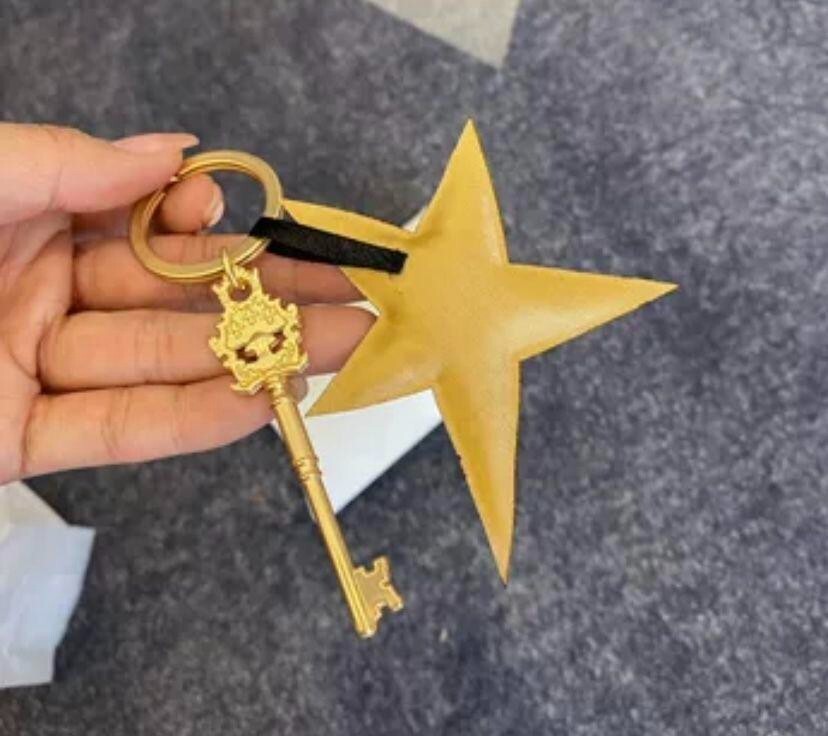 Chanel Star key ring Key Charm Novelty Holiday Gold 7.5cm x Chanel Star key ring Key Charm Novelty Holiday Gold 7.5cm x