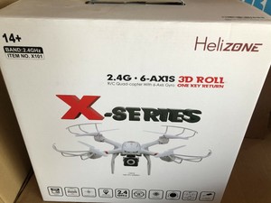 New Helizone 2 4ghz 6 Axis 3d Roll X Series R C Quadcopter Drone W Camera Ebay