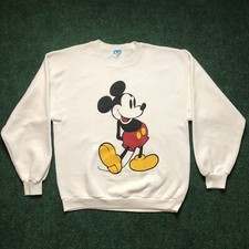 Vintage Disney Character Fashions Sweatshirt Sz XL Mickey Mouse White