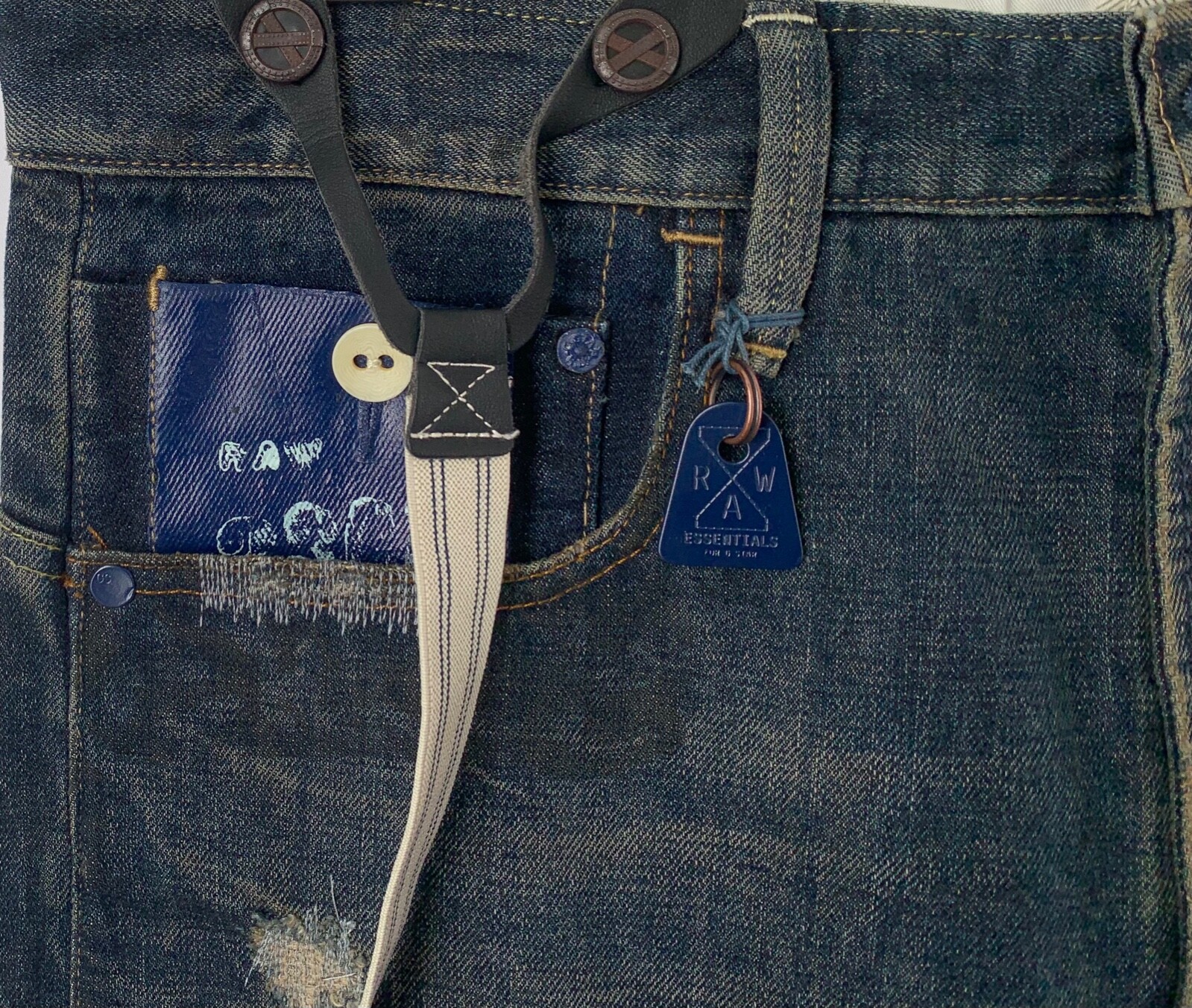 G-STAR RAW ESSENTIAL SUSPENDER HANK FAIRWAY LOOSE GRUNGE WASH W31 L30 thumbnail 11