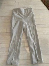 WOMENS ATHLETA LIGHT GRAY FITTED PANTS SZ 6 