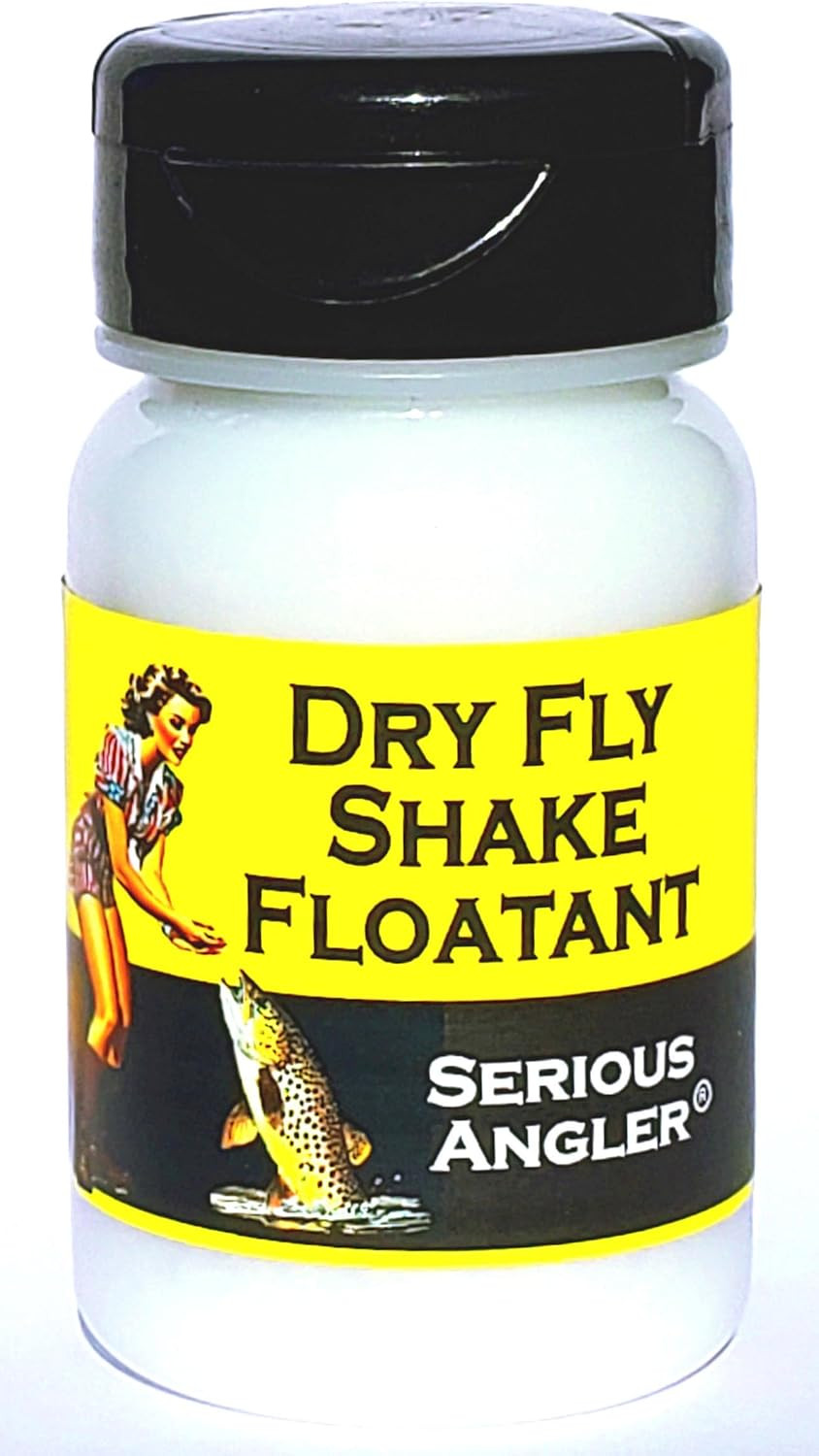 Dry Fly Shake Floatant - Fly Fishing Floatant Creates a Hydrophobic Powder Coati