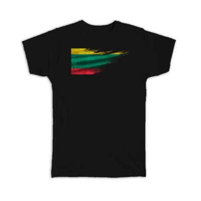 Gift T-Shirt : Lithuania Flag Modern Country Expat