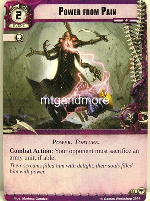 Warhammer 40000 Conquest LCG - Power from Pain  #116 - Base Set