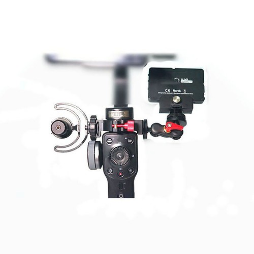 Ring Clamp Fill Light/Mic/Extension Bracket for Zhiyun Smooth4 Gimbal Stabilizer - Picture 9 of 10