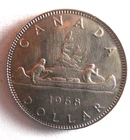 1968 CANADA 50 CENTS - AU/UNC - Excellent Coin - Lot #A12