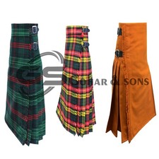 Scottish Ladies Mini Tartan Kilt/Women Skirt 18" Long