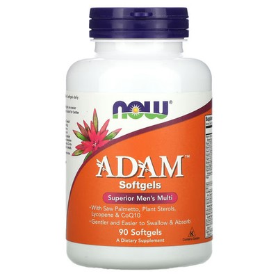 2 X Now Foods, ADAM, Superior Men's Multi, 90 Softgels-Worldwide