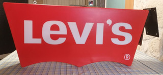 Levis JEANS Licht Reklame Leuchte Lampe Schild Leuchtreklame Reklameschild
