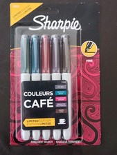 Sharpie Fine Tip Markers Cafe Limited Edition NEW SEALED 5 Pack