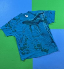 Vintage 90s Dolphin Whale Nature All Over Print Ocean T Shirt XL USA made