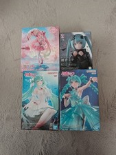 Hatsune Miku Figure Set 4pcs Sakura Dress AMP+ & Clearluxe Unopened Bulk Sale