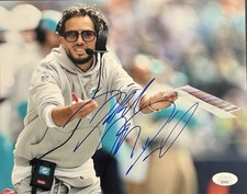 Mike McDaniel Signed Autographed Miami Dolphins 8x10 Photo JSA COA