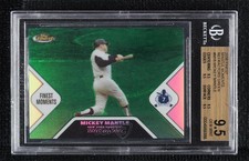 2006 Finest Moments Green Refractor /199 Mickey Mantle BGS 9.5 GEM MINT HOF 0q3