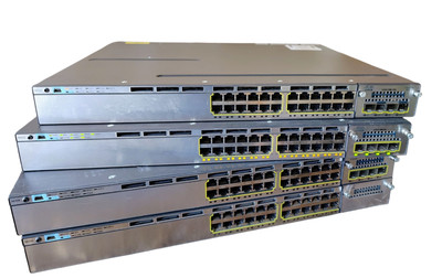 1 Pc. Cisco Catalyst 3750X 24-Port Ethernet Switch WS-C3750X-24T-S w/ C3KX-NM-1G